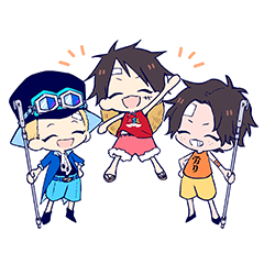 [LINEスタンプ] ONE PIECE ASL 仲良しスタンプ