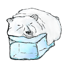 [LINEスタンプ] 動物は何をしますか -3