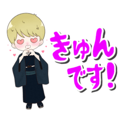 [LINEスタンプ] LifeNoteGames(着物ver)