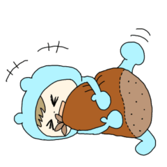 [LINEスタンプ] くまになりたい④パジャマだらだら編