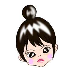 [LINEスタンプ] ダウン症のこむしちゃん 動く！日常会話編