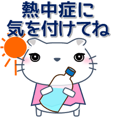 [LINEスタンプ] かわゆしネコちゃん 夏 暑中見舞い等 1.1