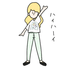 [LINEスタンプ] お洋服大好きちゃん