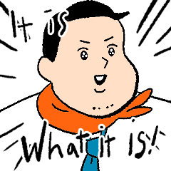 [LINEスタンプ] 僕、素直に暮らしています。(英語)