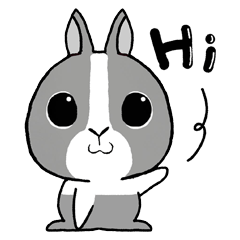 [LINEスタンプ] 萌え萌えウサギの日常