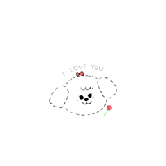 [LINEスタンプ] ふみふみわんちゃん