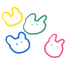 [LINEスタンプ] カラウサギの落書き