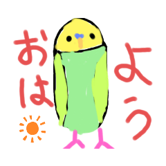 [LINEスタンプ] ほぼ、毎日使える、手書きインコスタンプ