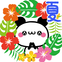 [LINEスタンプ] パンダちゃんの毎日【夏】の画像（メイン）