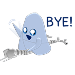 [LINEスタンプ] かわいい肺 V1