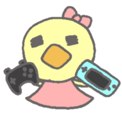 [LINEスタンプ] ゲーム好きの女の子