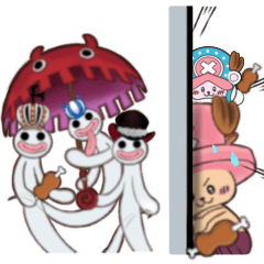 [LINEスタンプ] 肉きゅうさんとONE PIECE 帽子の可愛いやつ