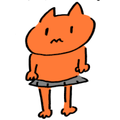 [LINEスタンプ] ミニスカねこ