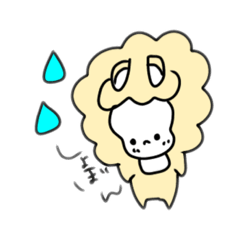 [LINEスタンプ] でこっぱちベビー【ひつじ】