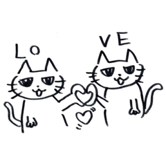 [LINEスタンプ] ねこだいすき。。