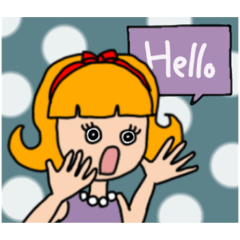 [LINEスタンプ] Pauli’sおてんばgirl   part3 EN ver.