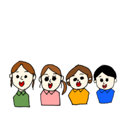 [LINEスタンプ] アヤコの友達