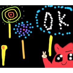 [LINEスタンプ] こどもが描いたスタンプ/深海の生き物＋α