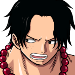 [LINEスタンプ] ONE PIECE 戦う兄弟 エースとルフィ