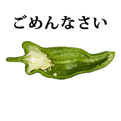 [LINEスタンプ] ししとう みたいな と 文字