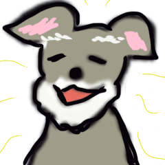 [LINEスタンプ] シュナウザー犬のくうです