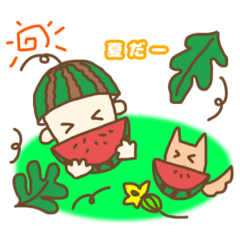 [LINEスタンプ] 夏の畑のファーマーくん