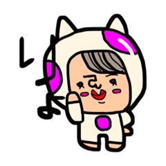 [LINEスタンプ] ぴろたまちゃん