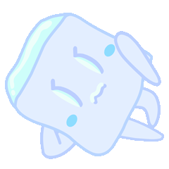[LINEスタンプ] 涼しげな小さな赤ちゃんの氷