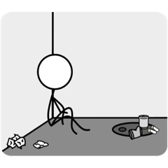 [LINEスタンプ] 棒人間の日常はこんな感じ