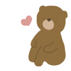 [LINEスタンプ] 毎日使えるゆるいくまちゃん