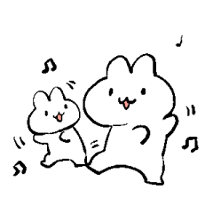 [LINEスタンプ] 平凡なうさぎの生活