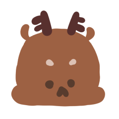 [LINEスタンプ] 鹿鹿六-(1)鹿の飛び出し注意！