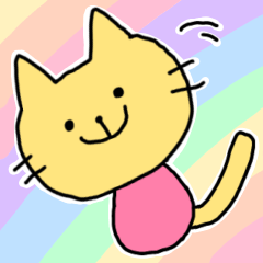 [LINEスタンプ] 大きな文字で伝えるねこちゃん