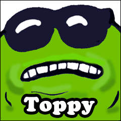 [LINEスタンプ] かえるのTOPPYインパクト編使える挨拶第8弾