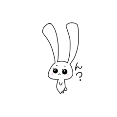 [LINEスタンプ] かわいい白ウサギのスタンプ