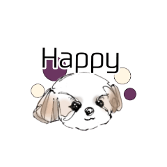 [LINEスタンプ] Stickers_Shih Tzu having expression face