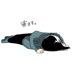 [LINEスタンプ] 毎日だるそうな女の子