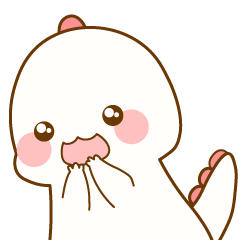 [LINEスタンプ] かいじゅうのようなとかげのようなもち