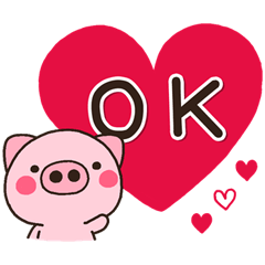 [LINEスタンプ] 可愛的日常♡小豬