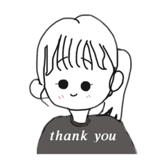 [LINEスタンプ] 英語で挨拶してくれるポニーテールの女の子