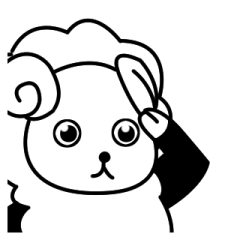 [LINEスタンプ] たまに圧があるひつじ