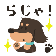 [LINEスタンプ] ダックスの毎日使えるシンプルスタンプ♪