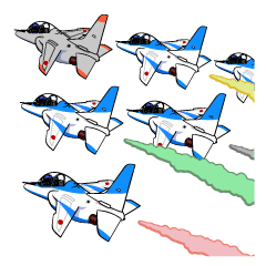 [LINEスタンプ] 空自シリーズ ーブルーインパルス＃3ー