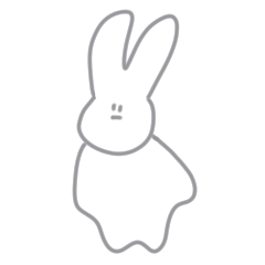 [LINEスタンプ] ランダムうさぎ