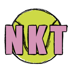 [LINEスタンプ] NK Tennis girl