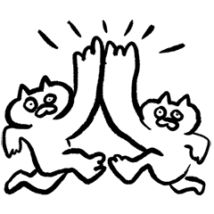 [LINEスタンプ] しろねこ3