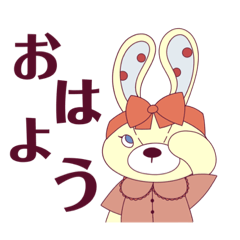 [LINEスタンプ] レトロかわいいうさねこ 