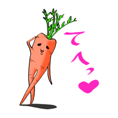 [LINEスタンプ] シュールな野菜と果物