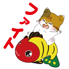 [LINEスタンプ] 神社猫 ちゃこ