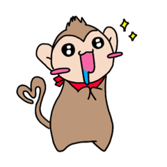 [LINEスタンプ] おさるのるーくん